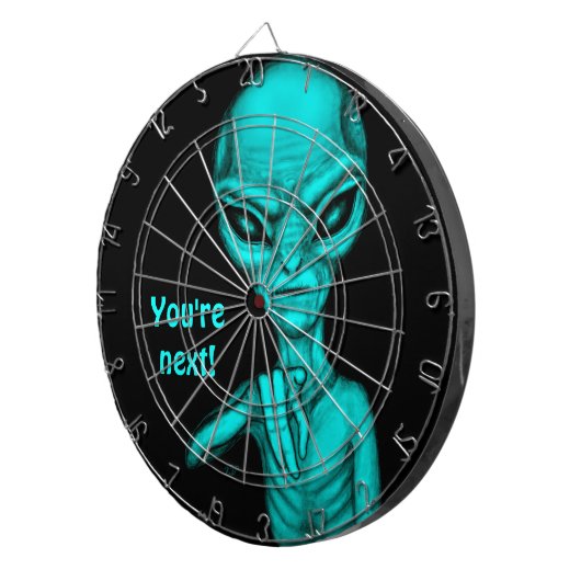 Cible De Fléchettes Mauvais Alien, Tu es le prochain ! (Devant droit)