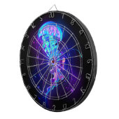 Cible De Fléchettes Méduse vibrante couleur lumineuse (Devant droit)