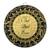 Cible De Fléchettes Meilleur Papa Jamais Calligraphie Moderne Des Fils (Devant)