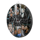 Cible De Fléchettes Meilleur papa jamais | Fête des pères 6 Collage ph (Devant droit)