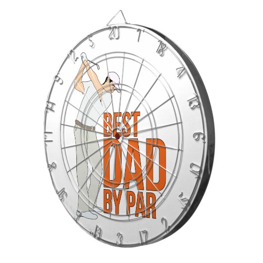 Cible De Fléchettes Meilleur papa par rapport (Devant droit)