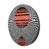 Cible De Fléchettes Memphis OpArt (Devant droit)