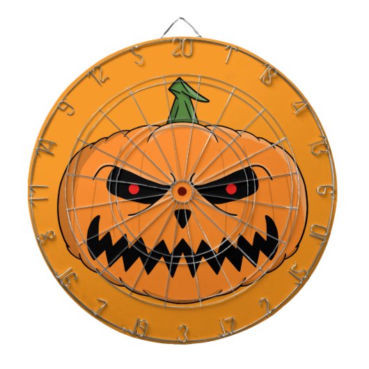 Cible De Fléchettes Menacer Jack O'Lantern Halloween (Devant)