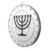 Cible De Fléchettes Menorah juive (symbole du judaïsme) (Devant droit)