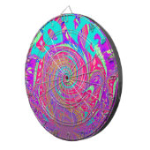 Cible De Fléchettes Mesmerizing Whirlpool Love Cyan Texte art Graphiqu (Devant droit)