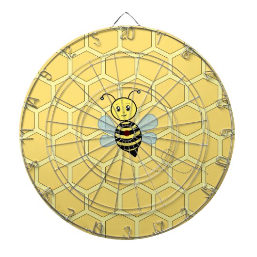 Cible De Fléchettes Miel Bee sur Honeypeb (Devant)