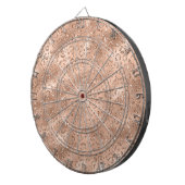 Cible De Fléchettes Mignon motif imprimé peau de léopard guépard doré (Devant droit)