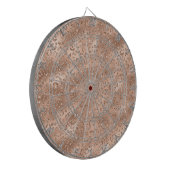 Cible De Fléchettes Mignon motif imprimé peau de léopard guépard doré (Devant gauche)