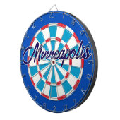 Cible De Fléchettes Minneapolis Classic Blue Red White Patriotic (Devant droit)