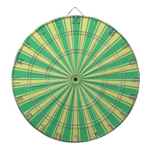 Cible De Fléchettes Mint Funky Sun Rays Retro Bandes (Devant)