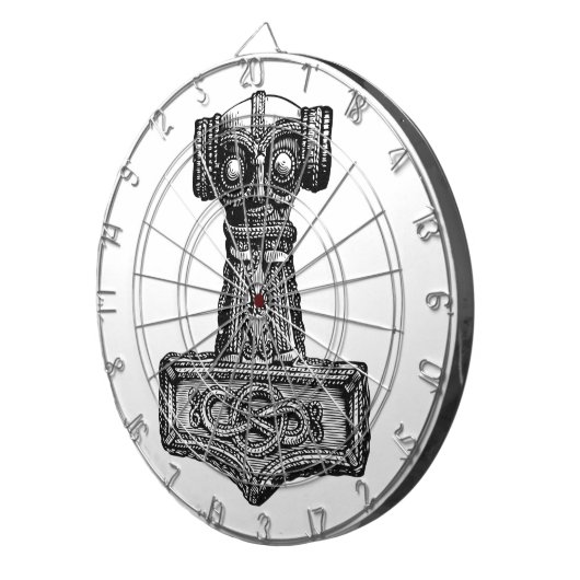 Cible De Fléchettes Mjolnir : Le marteau du Thor (Devant droit)