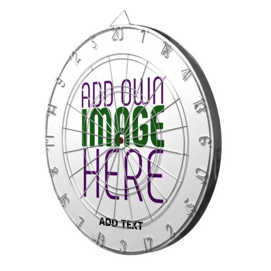 CIBLE DE FLÉCHETTES MODÈLE DE TEXTE D'IMAGE BLANCHE SIMPLE MODERNE (Devant droit)