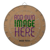 CIBLE DE FLÉCHETTES MODÈLE DE TEXTE D'IMAGE BROWN SIMPLE MODERNE (Devant)