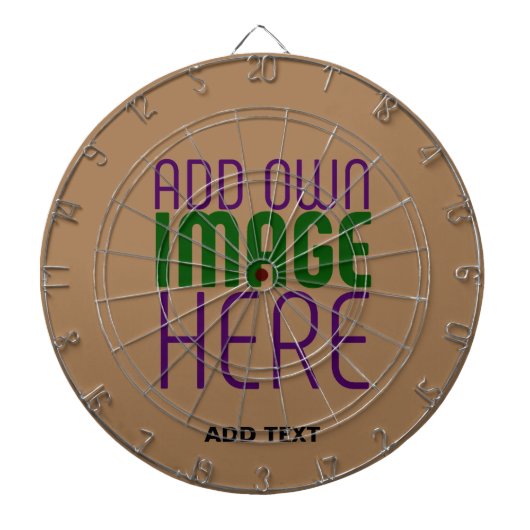 CIBLE DE FLÉCHETTES MODÈLE DE TEXTE D'IMAGE BROWN SIMPLE MODERNE (Devant)