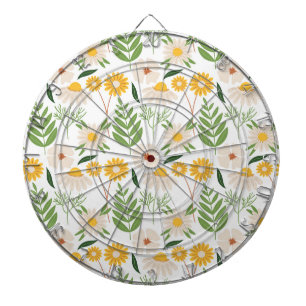 Cible De Fléchettes Modèle floral