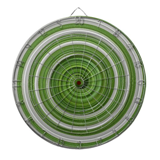 Cible De Fléchettes Modèle spiralé vert-blanc (Devant)