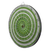 Cible De Fléchettes Modèle spiralé vert-blanc (Devant droit)