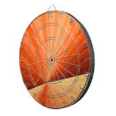 Cible De Fléchettes Moderne Abstrait Orange Rouge Vanille Graphique Fr (Devant droit)