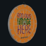 CIBLE DE FLÉCHETTES MODERNE ÉDITABLE DARK ORANGE MODÈLE TEXTE D'IMAGE<br><div class="desc">IL S'AGIT D'UNE CONCEPTION ADAPTÉE AUX CLIENTS.VOUS POUVEZ CHANGER, REdimensionner OU AJOUTER LOGO, PHOTO, TEXTE ET COULEURS COMME VOUS VOULEZ.MERCI.</div>