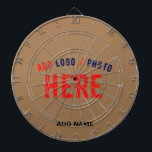 CIBLE DE FLÉCHETTES MODERNE ET MODERNE PERSONNALISABLE BROWN VÉRIFIÉ<br><div class="desc">VOUS POUVEZ CHANGER, REDIMENSIONNER OU AJOUTER LOGO, PHOTO, TEXTE ET COULEURS COMME VOUS LE SOUHAITEZ.MERCI.</div>