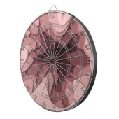Cible De Fléchettes Moderne Girly Rose Ombre (Devant droit)