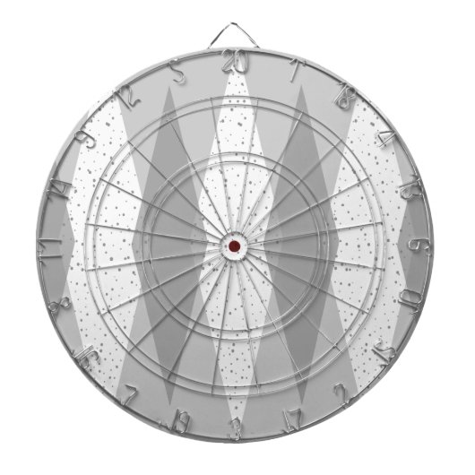 Cible de flechettes moderne Jacquard gris du milie (Devant)