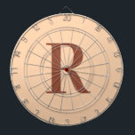 Cible De Fléchettes Moderne Simple Monogramme Beige Brown<br><div class="desc">Il s'agit d'un monogramme simple, moderne et personnalisé. Ce design élégant est en tendance beige et terre cuite / marron avec typographie stylisée. Il est parfait pour un cadeau personnalisé ou idéal comme nouvel ajout à votre salle de jeux. Ajoutez simplement votre lettre initiale en la tapant dans la zone...</div>