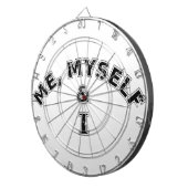 Cible De Fléchettes Moi-Même Et Je Typographie (Devant droit)