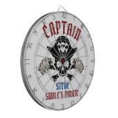 Cible De Fléchettes Mon capitaine | International Talk Like a Pirate d (Devant gauche)