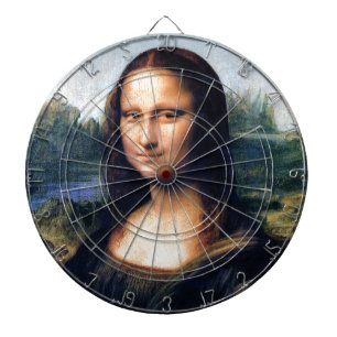 Cible De Fléchettes Mona Lisa par Leonardo da Vinci