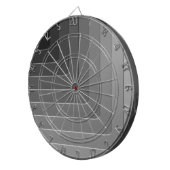 Cible De Fléchettes monochrome gris affaires (Devant droit)