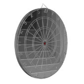 Cible De Fléchettes monochrome gris affaires (Devant gauche)