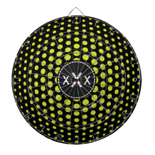Cible De Fléchettes Monogramme Acid Green Poisson Pois Motif