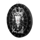 Cible De Fléchettes Monstre gothique décoration architecturale antique (Devant droit)