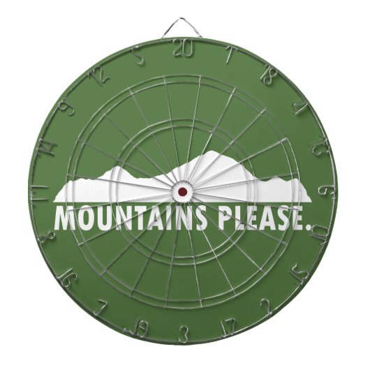 Cible De Fléchettes Montagnes S'Il Vous Plaît (Devant)