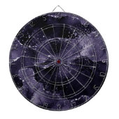 Cible De Fléchettes Moody Agate | Midnight Indigo Deep Purple Glam (Devant)