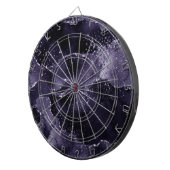 Cible De Fléchettes Moody Agate | Midnight Indigo Deep Purple Glam (Devant droit)