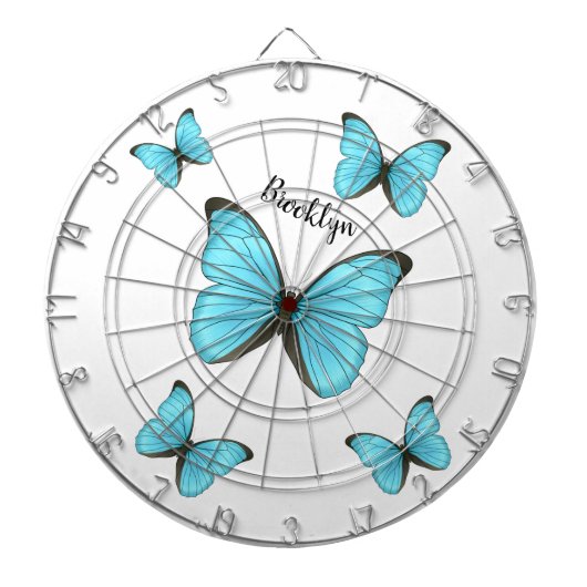 Cible De Fléchettes Morpho butterflies cartoon illustration (Devant)