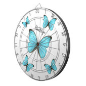 Cible De Fléchettes Morpho butterflies cartoon illustration (Devant droit)