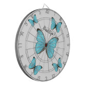Cible De Fléchettes Morpho butterflies cartoon illustration (Devant gauche)
