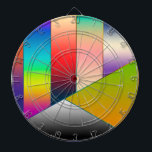 Cible De Fléchettes MOSAIC rayures triangles couleur II   vos idées<br><div class="desc">Jolie Mosaic Motif Design par EDDA Fröhlich / EDDArt | Formes unitaires ou colorées,  Rectangles,  Carrés,  Triangles,  etc. pour les amateurs d'art géométrique | Vous manquez d'autres couleurs ou produits de ce design ? N'hésitez pas à me contacter : contact@eddart.de ou à jeter un oeil ici : www.zazzle.com/eddartshop*</div>