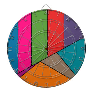 Cible De Fléchettes MOSAIC rayures triangles couleur III + vos idées