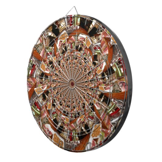 Cible De Fléchettes Mosaïque de sushis Brown (Devant droit)