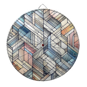 Cible De Fléchettes Mosaïque géométrique