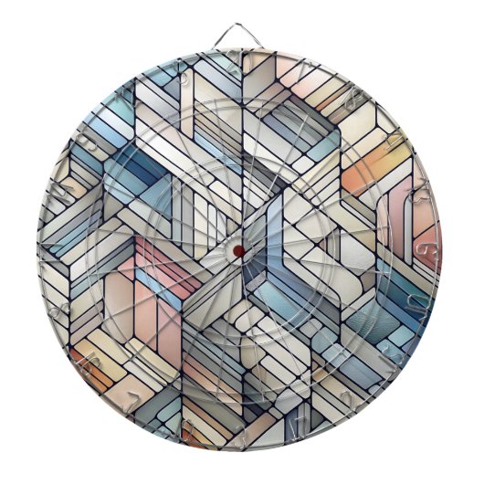 Cible De Fléchettes Mosaïque géométrique (Devant)