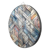 Cible De Fléchettes Mosaïque géométrique (Devant droit)