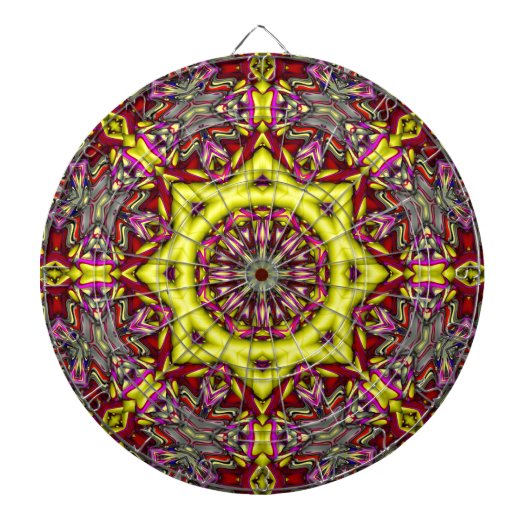 Cible De Fléchettes motif abstrait 3d (Devant)