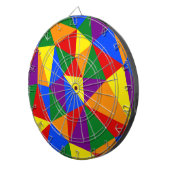 Cible De Fléchettes Motif arc-en-ciel de Polygone (Devant droit)