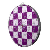 Cible De Fléchettes Motif Checkered pourpre (Devant droit)