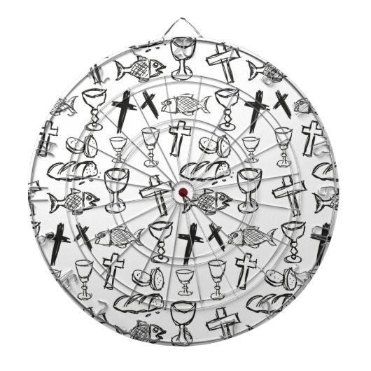 Cible De Fléchettes Motif chrétien (Devant)